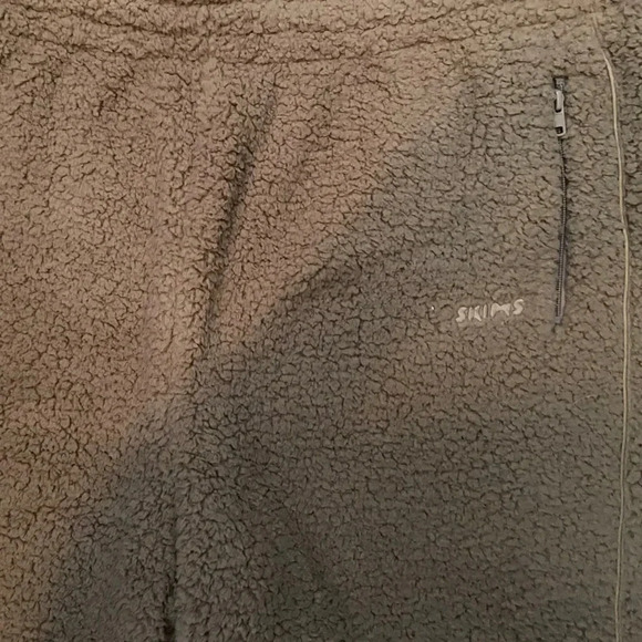 NWT SOLD OUT Skims Teddy joggers tigers eye super soft zip pockets size 2x - Picture 5 of 13